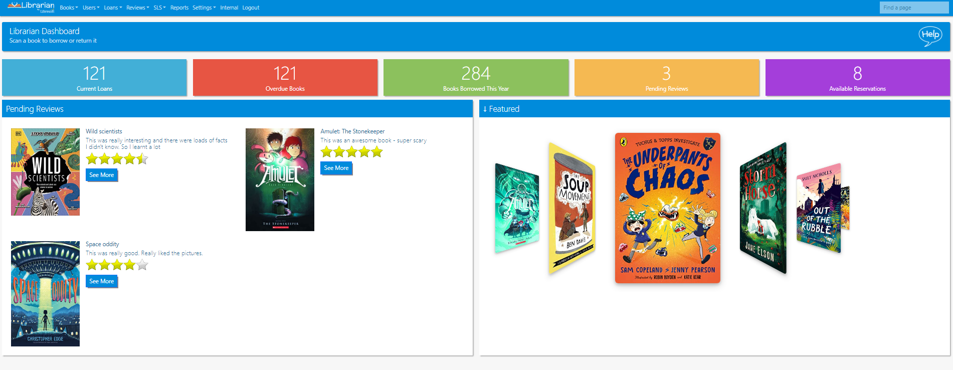 screenshot of Libresoft Librarian